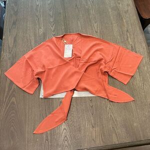 NWT Toluca Maria Swim Cover Up Shirt Clay Size M